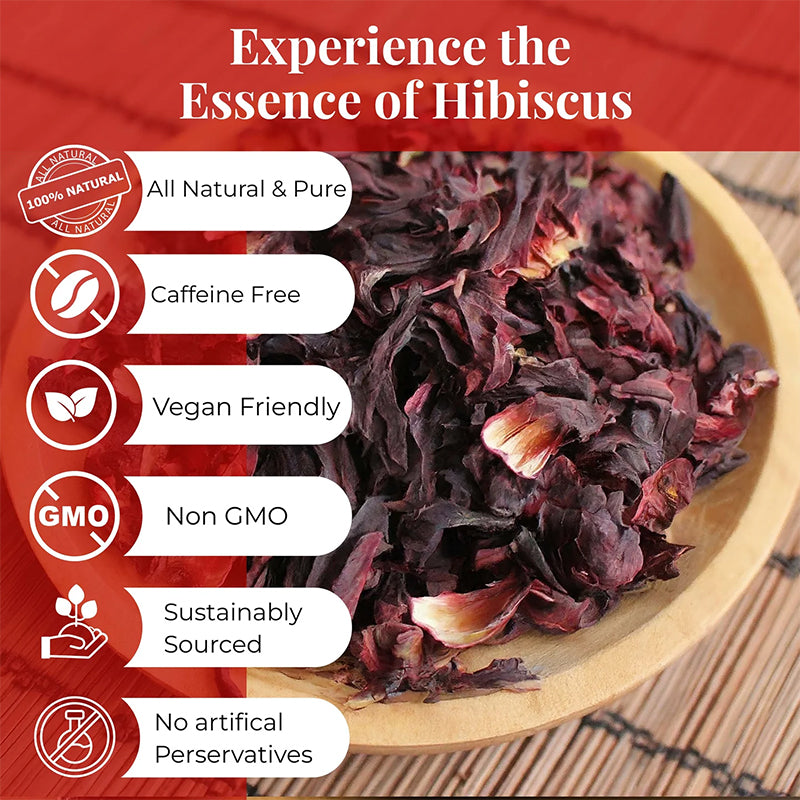 Ceylon Organic Hibiscus Tea – Dried Flower Natural Herbal Infusion from Ceylon